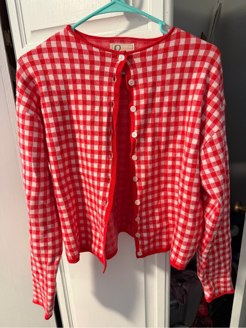Gingham Cardigan